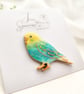Hand-painted Bird Brooch - Image 2
