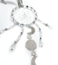 Silver and white triple moon goddess dream catcher