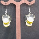 Beer Tankard earrings 