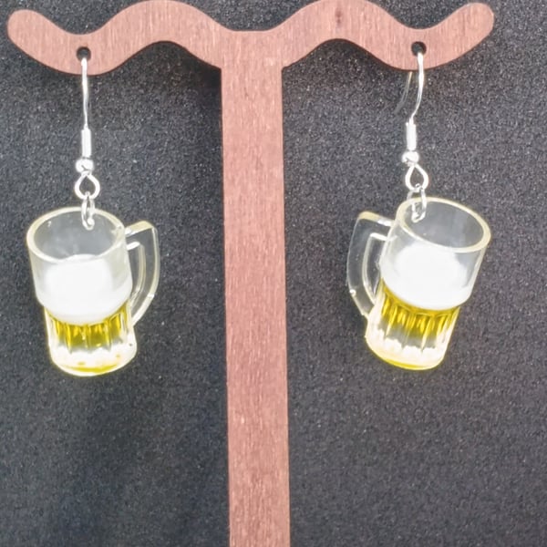 Beer Tankard earrings 