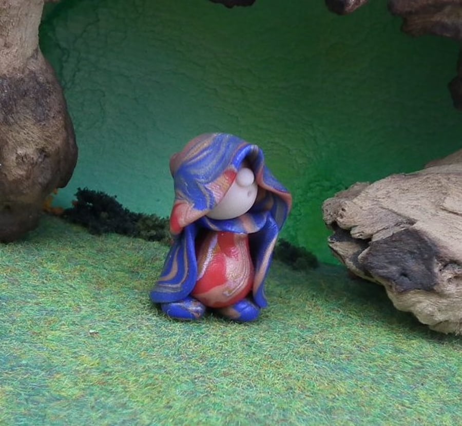 Little-Known-Gnome Master of Stealth 'Keith' OOAK Sculpt by Ann Galvin