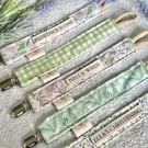 Personalised Dummy Clip – Handmade, BabySafe & Eco-friendly Floral Baby Keepsake