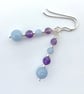 Amethyst & Angelite Earrings, February Birthstone, Anniversary, Gifts For Her - Image 6