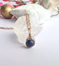 LAPIS LAZULI Necklace Minimalist 14K Gold Filled Pendant September Birthstone - Image 2