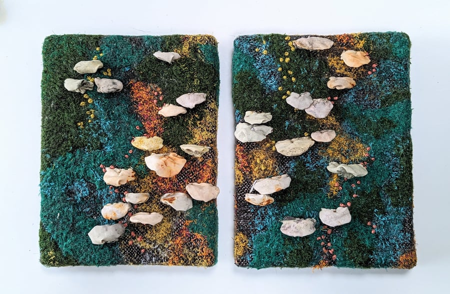 Woodland Walks inspired Textile Art 