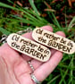 Sunflower Garden. Pyrography key ring. - Image 3