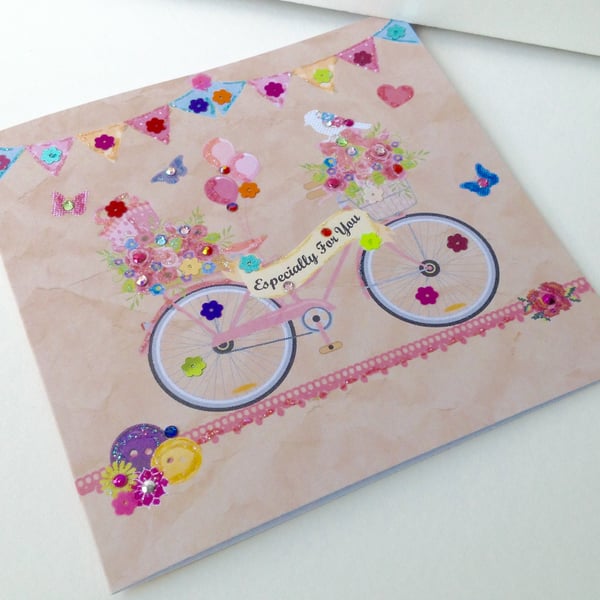 SALE Birthday Card,Especially For You Greeting,Can Be Personalised 
