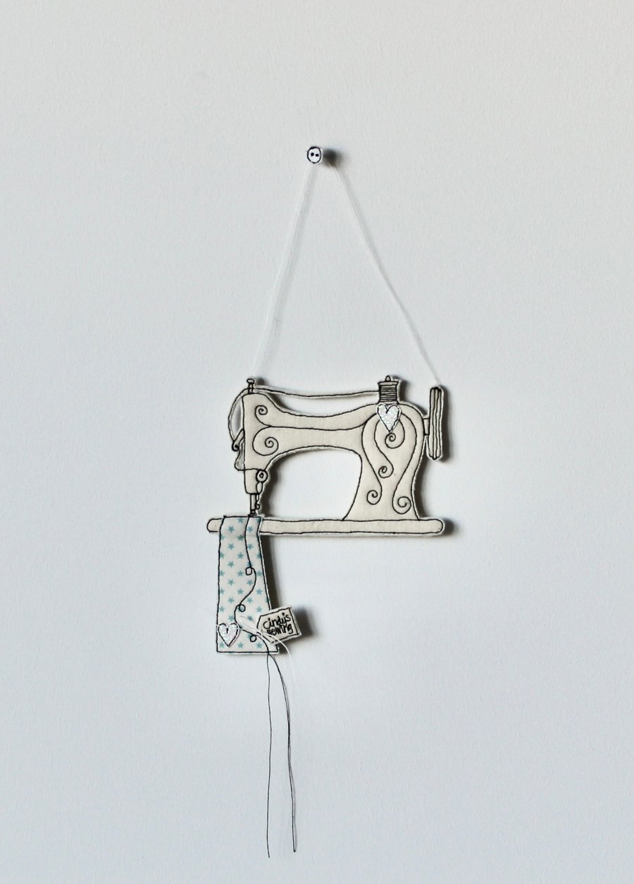 Personalised 'Sewing Machine' - Hanging Decoration