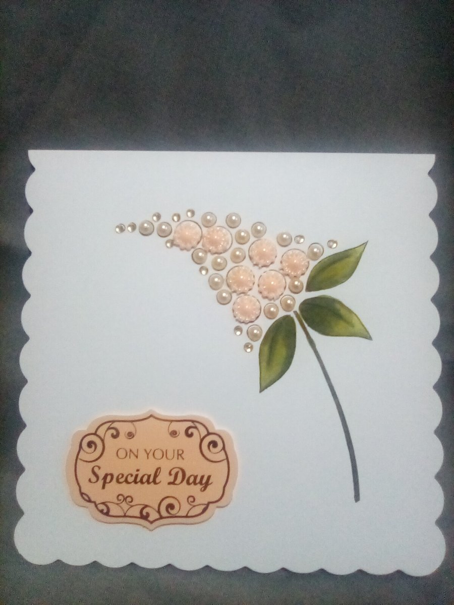 All occasion floral watercolour special day blank handmade card