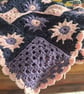 Beautiful flower crochet blanket