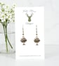Charm Earrings - Silver Tree of Life - Image 1