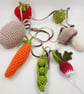 Crochet 3D Vegetable Garland