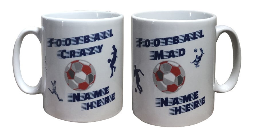 Personalised Chelsea FC Colour Football Mug - Mugs for Chelsea fans
