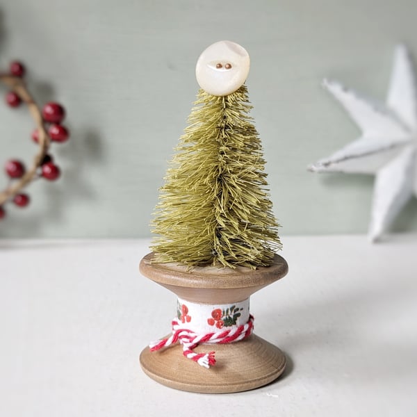 Vintage Bobbin Christmas Tree Decoration