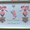 Baby’s 1st Christmas Card Personalised Gift Boxed Granddaughter Daughter First