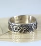 Silver Band ring with Elvish Runes  - Elven Jewellery Not All Those Who Wander  - Image 2