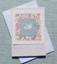 Flying Dove, miniature applique with hand embroidered details for any occasion - Image 4