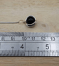 Minimalist Black tourmaline 3D circle pendant  necklace. - Image 4