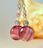 Fluorite Earrings With Gold Vermeil Wires - Handmade In Devon - Image 6