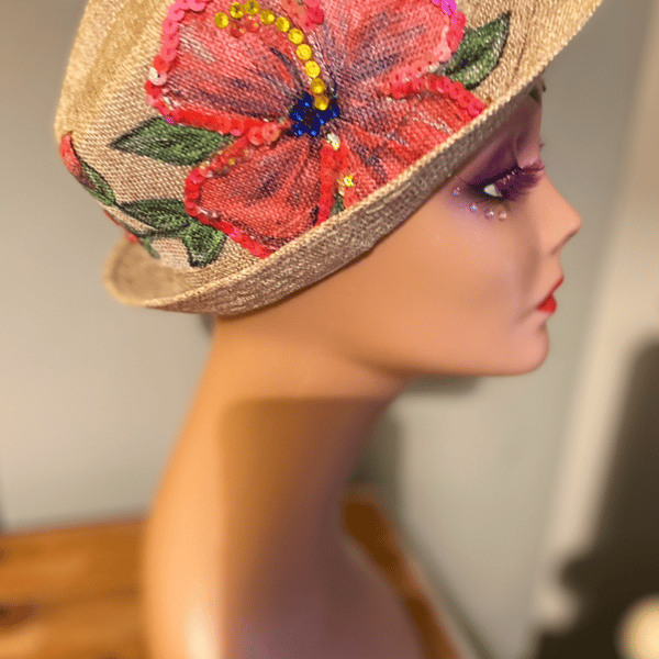Embellished hat 