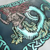 The Mermaid - Full Colour - Handpainted - Lino Print - Limited Edition