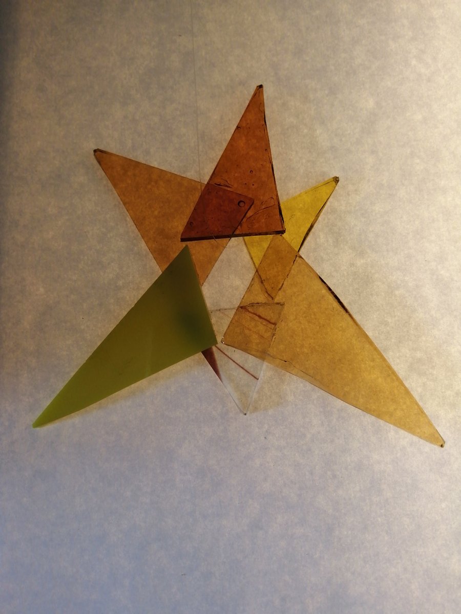 Stained Glass Star - Yellow