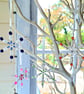 Set of four beaded snowflake decorations - Image 7