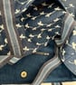 Handmade fully lined embroidered denim tote bag with pockets - Image 2