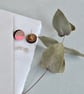 Mini half painted circle stud wooden earrings - Image 5