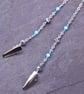 Napkin Clips - Sesame Jasper and blue bead neck chain napkin holder - Image 6