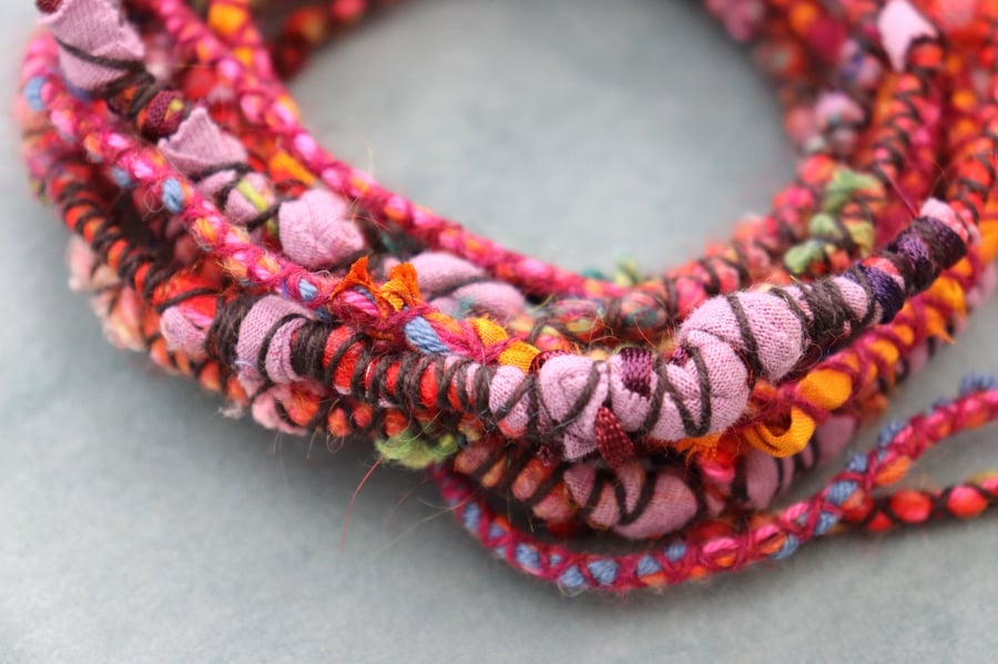 Arty Dreads for Long Hair (mainly pinks, oranges & mauves)