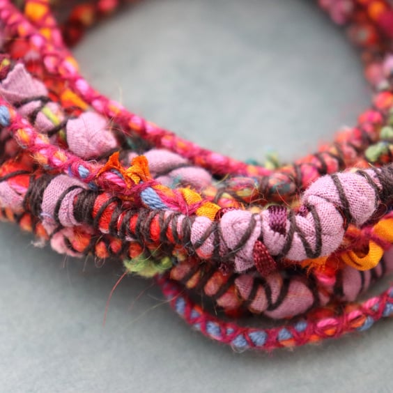 Arty Dreads for Long Hair (mainly pinks, oranges & mauves)