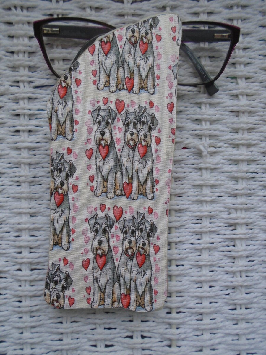 Schnauzer Dogs Glasses Case 