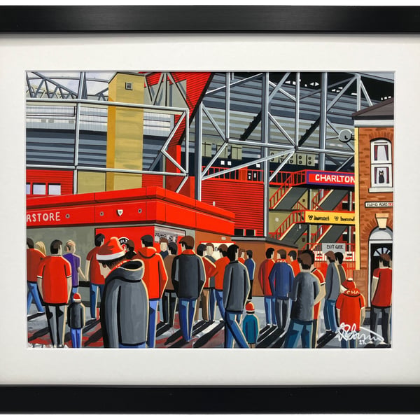 Charlton. Framed & Unframed Fine Art Print, Athletic Football Club, Stadium Gift