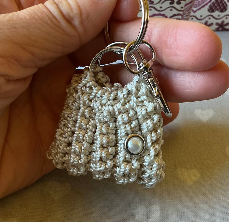 HandMade ribbed Crochet Minibag