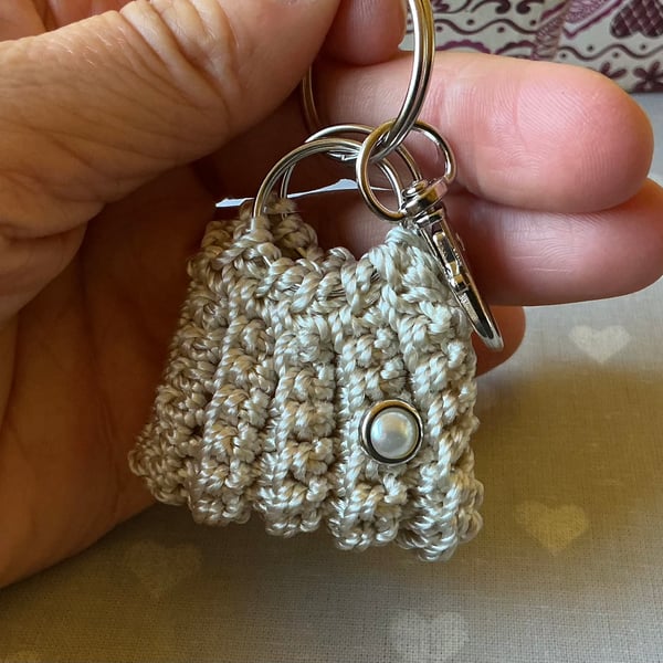 HandMade ribbed Crochet Minibag
