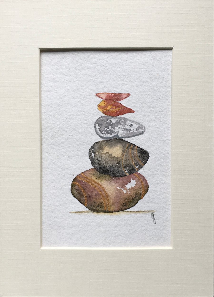 “Pebble pile 2” original artwork 