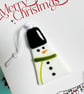 Christmas Card with Snowman Decoration - Image 3