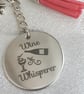 Gorgeous Wine Whisperer Key Ring - Key Chain Bag Charm. - Image 4
