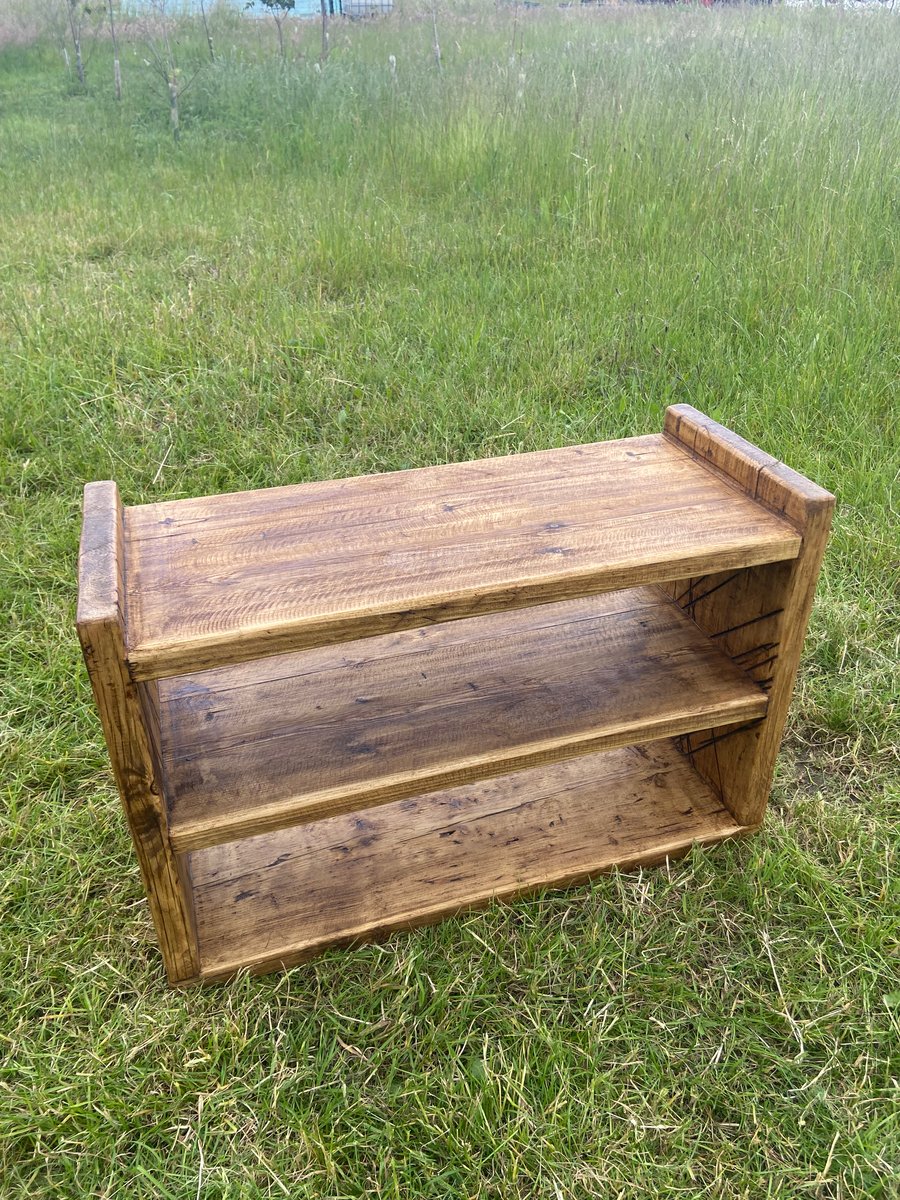 Reclaimed scaffolding board Shoe Rack , bench.
