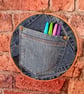 Handmade Denim Pocket Wall Hanging - Medium