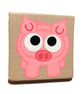 Pig Magnet - cute hand painted magnetic art - stocking filler for pig lover - Image 3