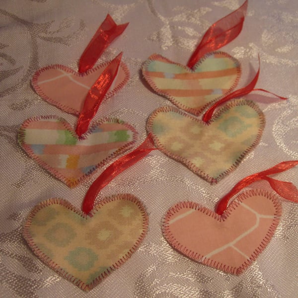 Heart Shaped, Fabric Gift Tags
