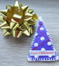 Christmas Tree brooch – Love Christmas - Purple - Image 4