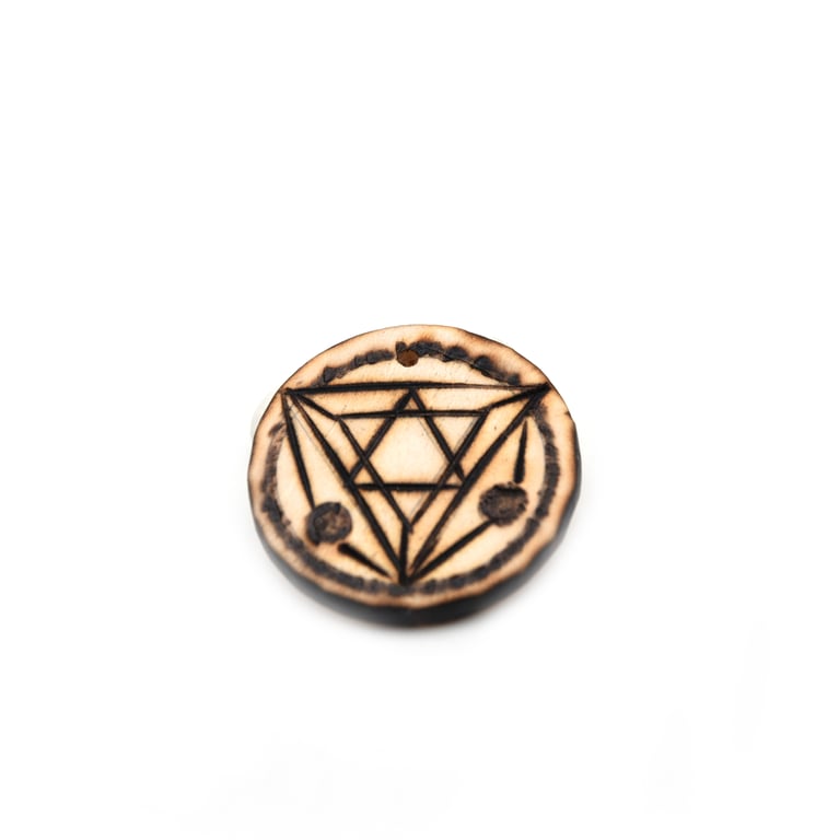 Sacred geometry pendants, wooden pendant, mystical jewellery