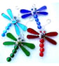 Dragonfly Suncatcher Stained Glass Turquoise Bead-Tailed 054 - Image 6