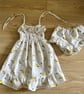 Lemon sorbet dress and bloomers 
