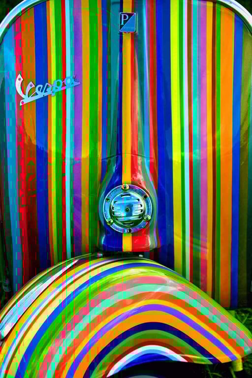 Vespa Piaggio Italian Scooter Motorbike Photograph Print