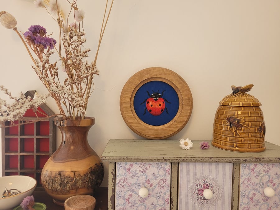 Hand Embroidered - Ladybird 
