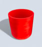 Large Statement Round Red Plant Pot - 19 cm Indoor Planter - Image 8